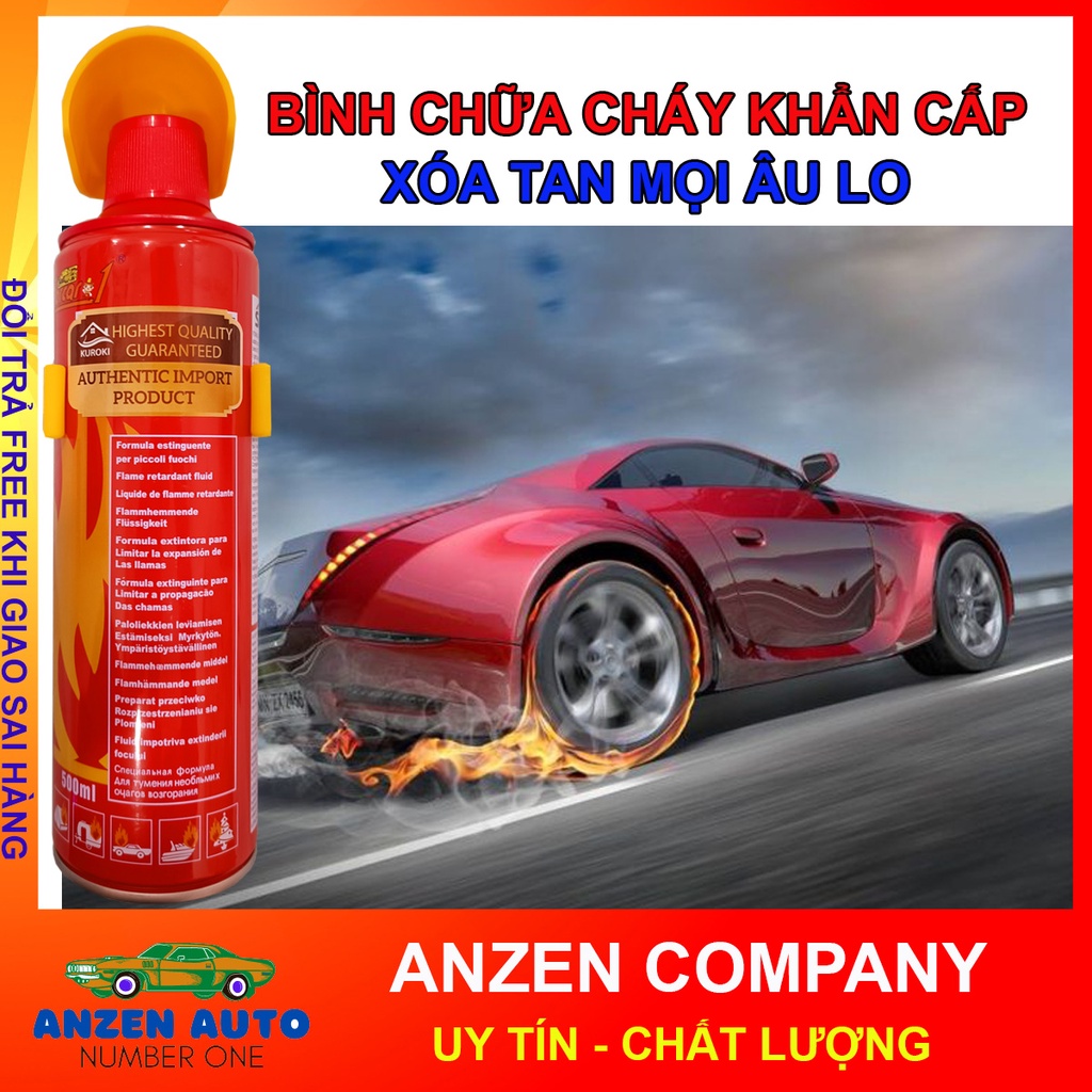 Bình Xịt Chữa Cháy - BÌnh Cứu Hỏa Mini - Dập Lửa Khẩn Cấp Ô tô - Văn Phòng Siêu Nhanh Safe Foam Fire Exstinguisher