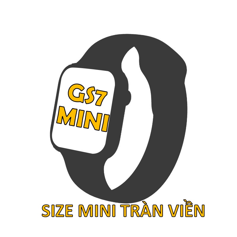 [GS7 mini] Đồng hồ thông minh Seri 7 mini bản full tràn viền - Cài hình nền - Cài mật khẩu - Sạc ko dây - Nút xoay được