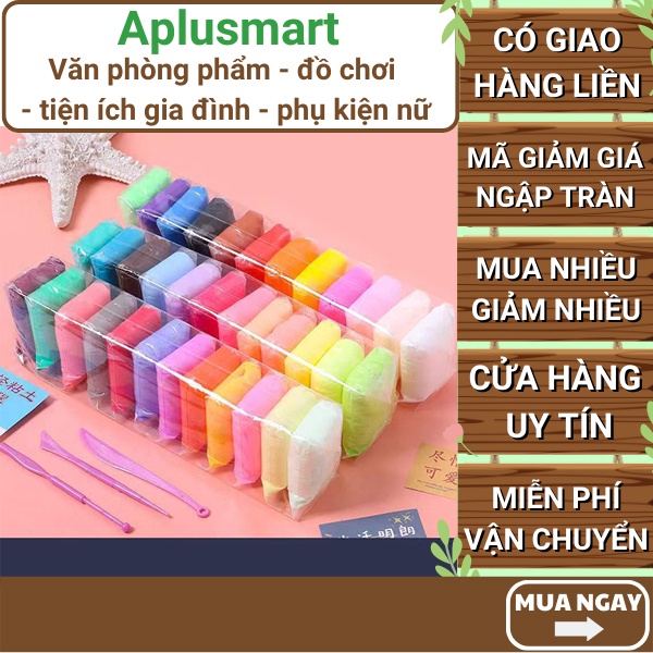 Đất nặn Nhật bản tự khô cao cấp cho bé cùng gia đình sáng tạo giải trí - Aplusmart