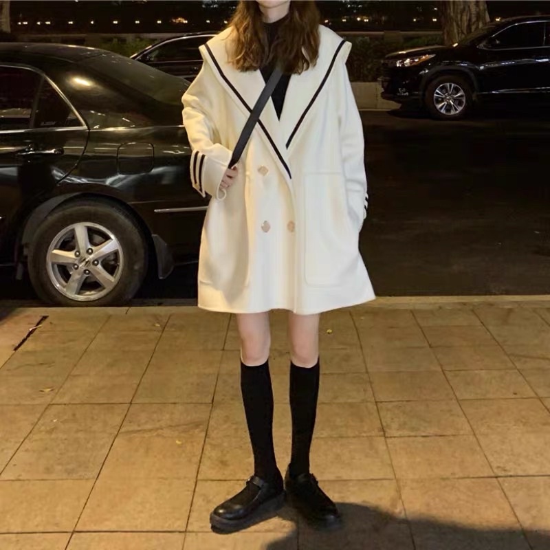 Áo khoác lolita thuỷ thủ ulzzang - Kèm ảnh thật ở cuối