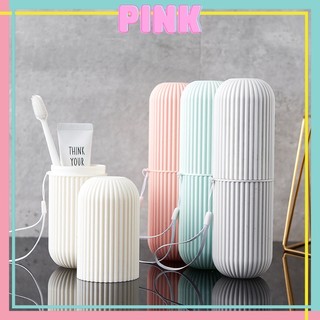 Hộp Đựng Bàn Chải Đánh Răng Kem Đánh Răng Du Lịch 19.6x6cm PINKWISH