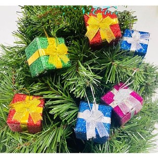 Set 6 Hộp Quà Trang Trí Cây Thông Noel Giáng Sinh