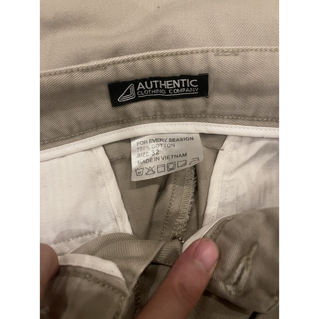 Quần Kaki Âu Authentic Màu Be Nâu 2hand Chính hãng giá rẻ, Quần Áo Thời Trang Nam Nữ