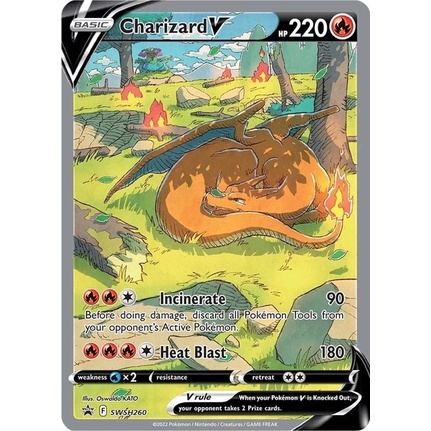 Thẻ Bài Pokemon Charizard V - SWSH260 - Alternate Art Promo