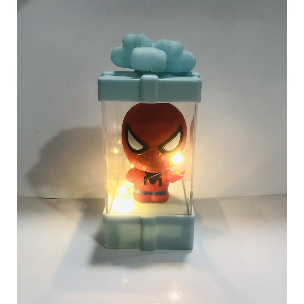 đèn ngủ hộp quà siêu anh hùng DHQ13 dễ thương cute hoạt hình