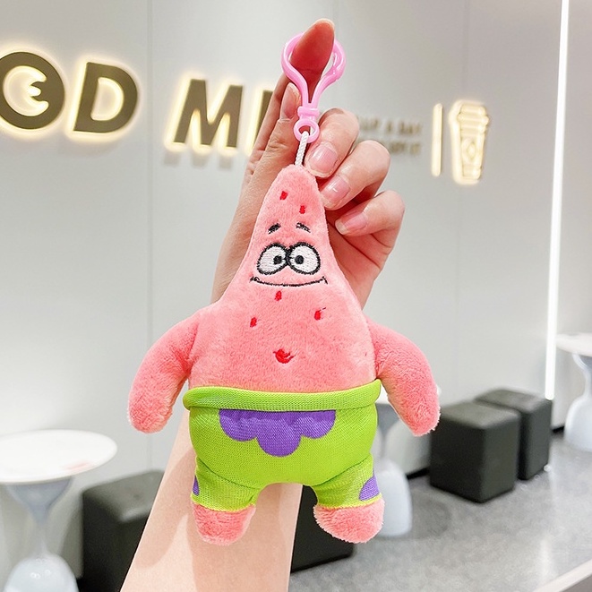 Móc Khóa Hình Nhân Vật Hoạt Hình SpongeBob Nhồi Bông Đáng Yêu