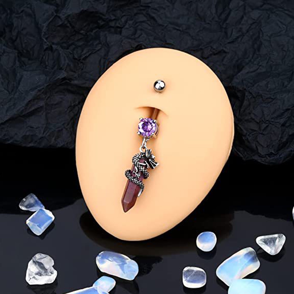 Khuyên RốN HìNh GiọT NướC ĐíNh Đá Xinh XắN