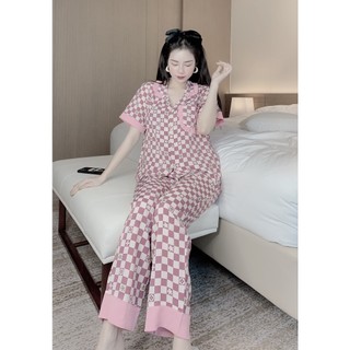 Đồ bộ nữ pijama lụa mango tiểu thư mặc nhà cao cấp KOSAVA