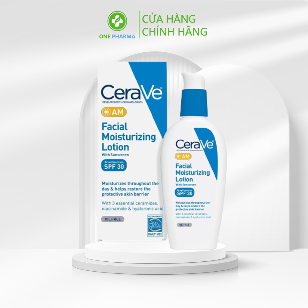 Kem dưỡng ẩm cả ngày CeraVe Facial Moisturizing Lotion AM SPF 30 (89ml)