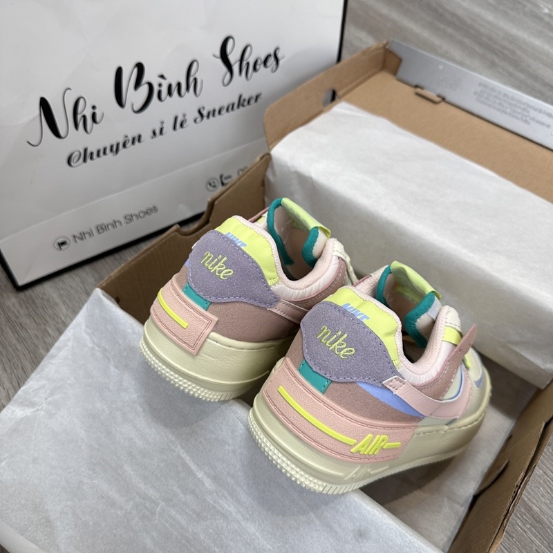 Giày thể thao AF1 shadow kem hồng