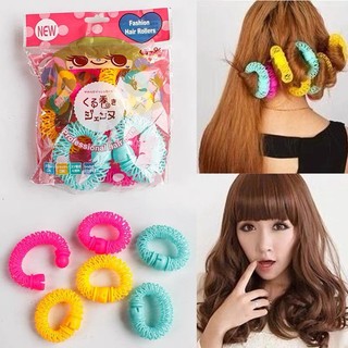 Lô cuốn tóc dạng lò xo làm xoăn tóc không dùng nhiệt