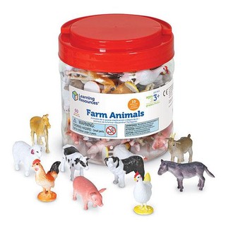  Bộ các loài vật nông trại set 60 con - Farm Animal Counters - Learning Resources