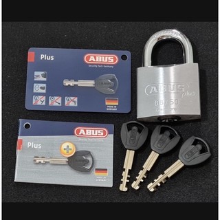 [Hỏa tốc HCM] Ổ khóa ABUS 88/50 Plus thân đồng rộng 50mm bọc Crom lõi lá 3 chìa vuông - MSOFT
