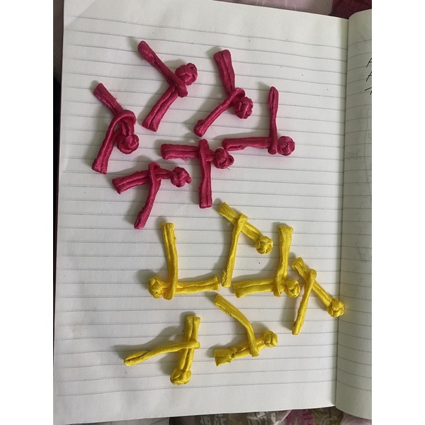 Set 6 cúc áo tàu vải thanh ngang