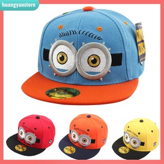 HY/ Mũ Lưỡi Trai Thêu Hình Minion Xinh Xắn Cho Bé Trai Và Bé Gái