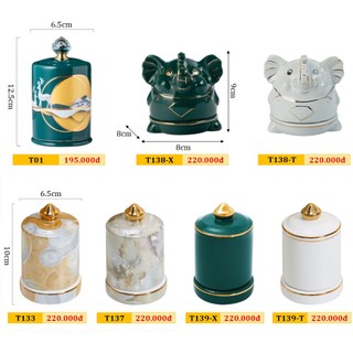 BST Lọ tăm sứ cao cấp