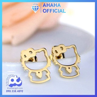 Bông tai nữ titan không đen giá rẻ HCM VnShop 21