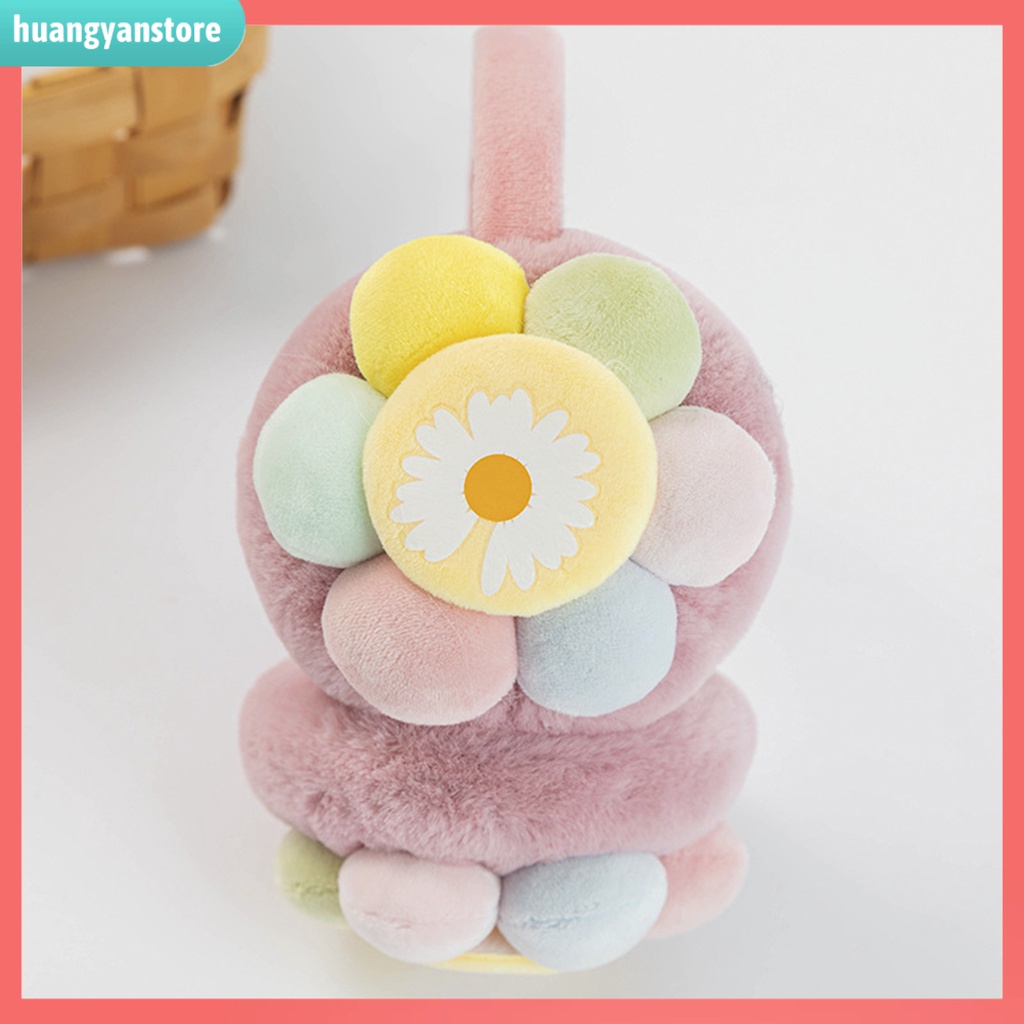 HY/ Bông Chụp Tai Giữ Ấm Hoạ Tiết Hoa Hướng Dương Cho Bé