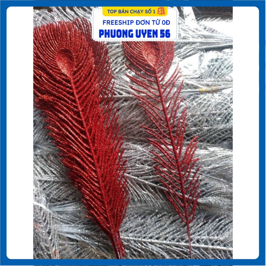 [1 cành] Lông công may mắn