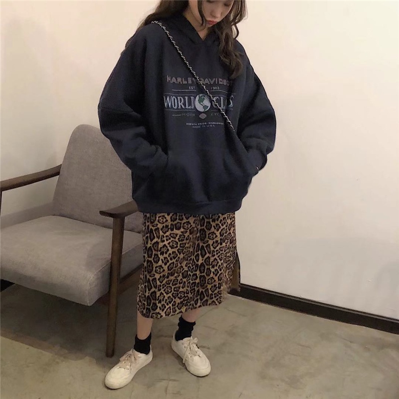 Du YAN Áo sweater Có Mũ Trùm Dày Dặn In Họa Tiết Cho Nữ