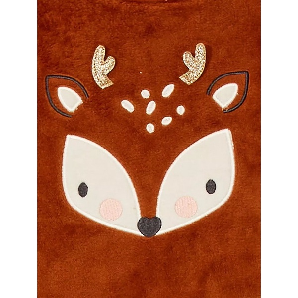 Bộ Lông Legging Bé Gái Tuần Lộc Cam Đất Kiabi