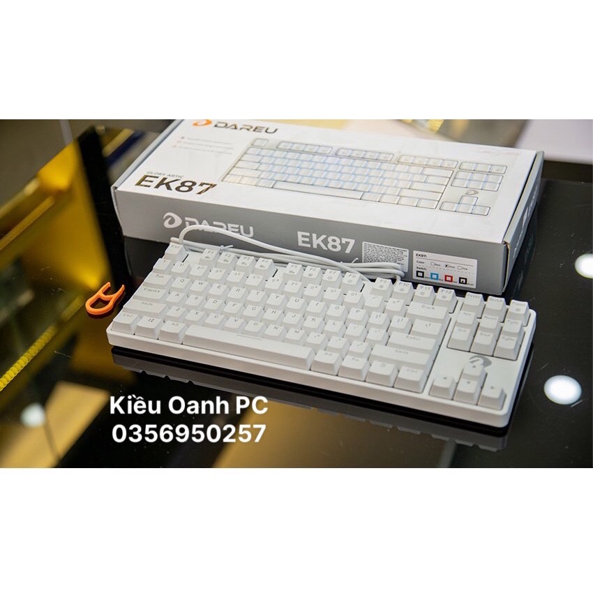 Bàn phím cơ DAREU EK87 PINK / WHITE / black Gaming | BigBuy360 - bigbuy360.vn