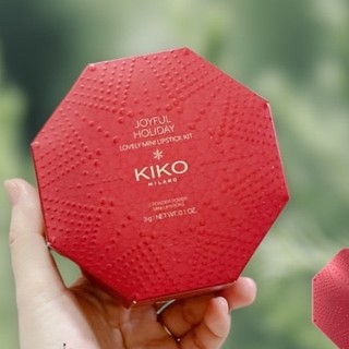 Set 3 thỏi son kiko milano joyful holiday lovely mini lipstick kit - bliss corner