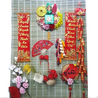 Mành tre mành cọ trang trí làm phông chụp hình tết siêu đẹp siêu rẻ