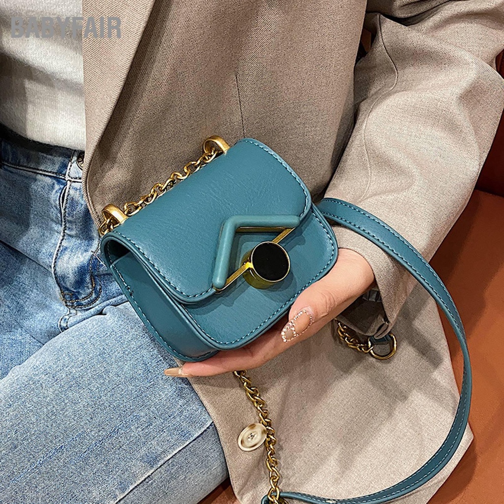 Babyfair Túi đeo vai nhỏ dễ thương Dây gọn PU có thể điều chỉnh đơn cho bé gái