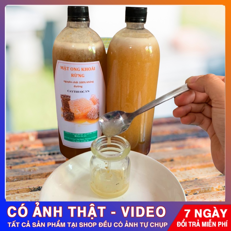 MẬT ONG RỪNG NGUYÊN CHẤT 1 Lít (~1.3KG) Chuẩn Tây Bắc 100% (Mật