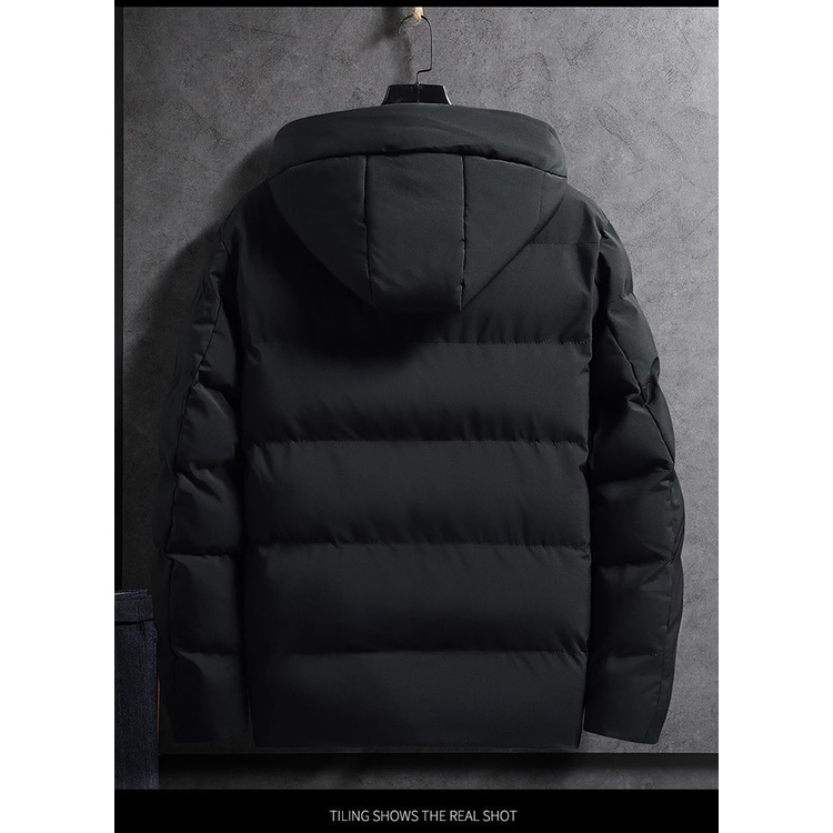 Áo Khoác Phao Adidas Có Mũ Trùm Chất Liệu Cotton Dày Dặn Ấm Áp Thời Trang Mùa Đông Dành Cho Bé Trai