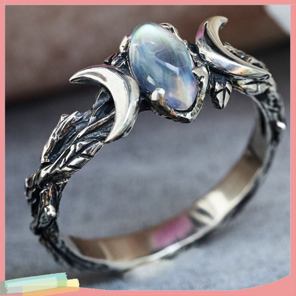 Nhẫn bằng hợp kim màu bạc phong cách cổ điển thời trang cho nữ