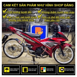 TEM RỜI EXCITER 150 HAYABUSA DÁN XE ĐỎ - 
