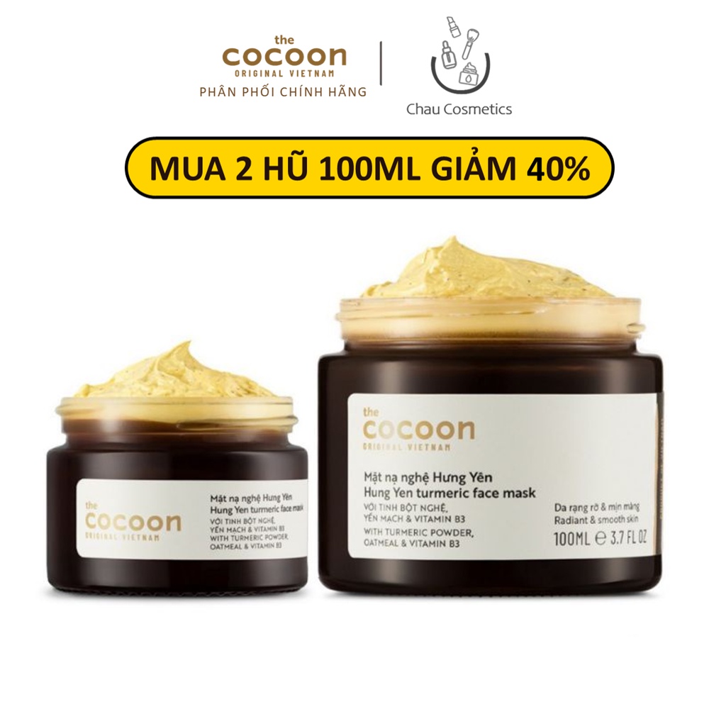 Mặt nạ nghệ Hưng Yên Cocoon 30ml-100ml sáng mịn da