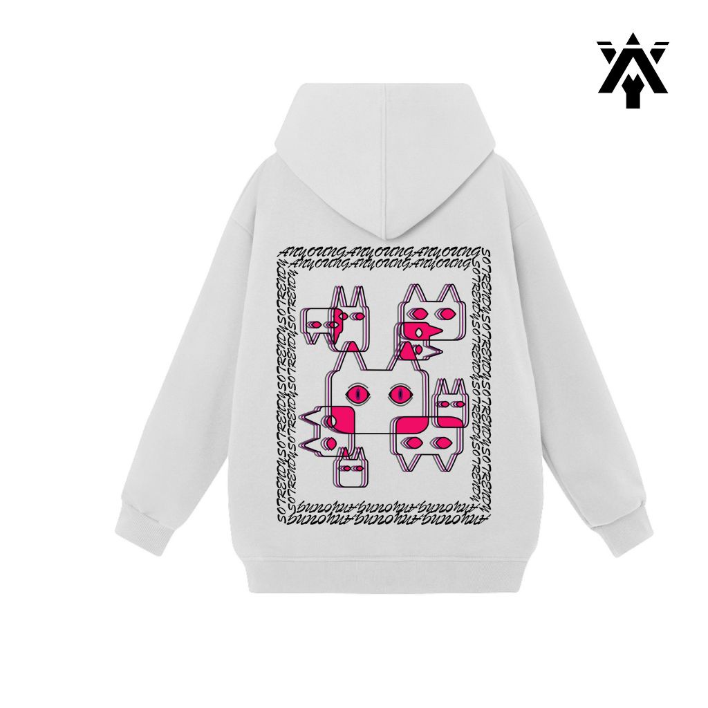 Áo hoodie nam nữ Anyoung áo hoodie form rộng dáng unisex phù hợp cho cả nam lẫn nữ in hình cao cấp AN348 hottrend 2023