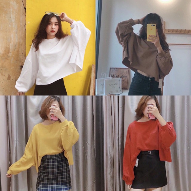 [Xả kho] Áo croptop dài tay các mẫu hot teen HARIQUEEN