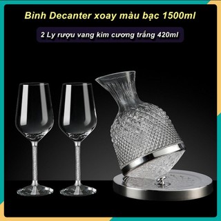 Bộ bình thở vang đế xoay saint crystal decanter 🍷🍷