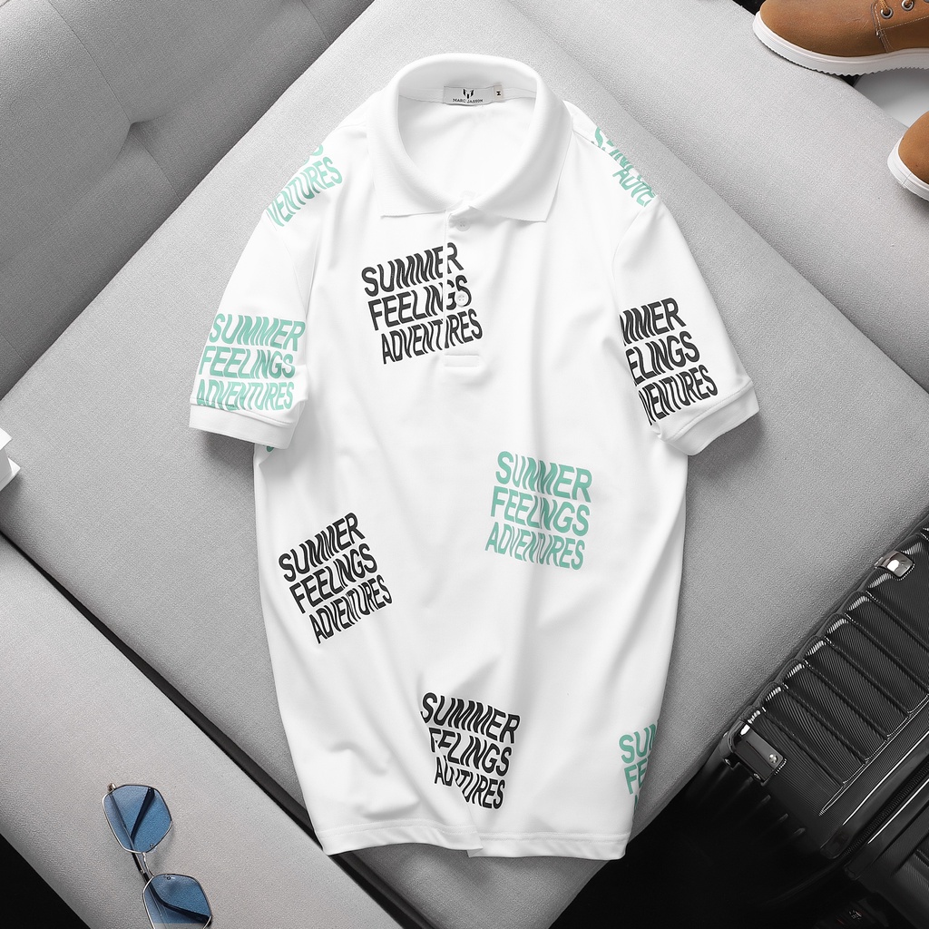 Áo polo nam cao cấp cổ tròn , áo thun nam có cổ vnxk vải cotton họa tiết mền mịn chống nhăn đẹp big size