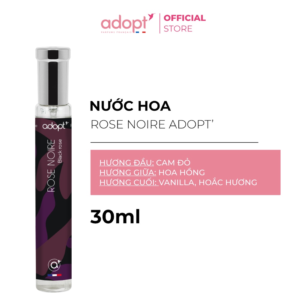 Nước Hoa Nữ 30ml ADOPT' ROSE NOIRE Độc Đáo, Bí Ẩn, Lôi Cuốn Hoa Hồng