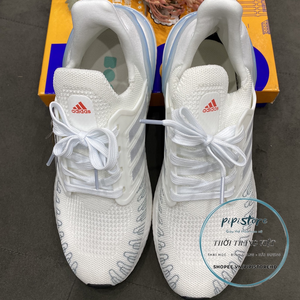 Giày thể thao adidas ultraboost, Giày adidas trắng xanh untra 6.0 . full box