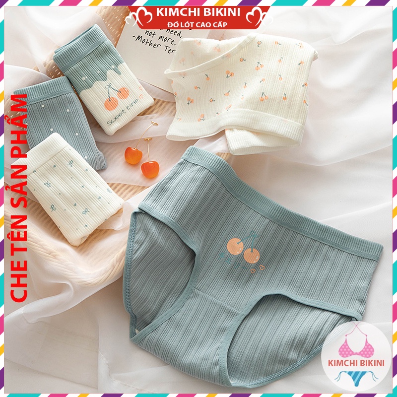 quần chíp chống viêm nhiều màu sắc mẫu mã đa dạng KIMCHIBIKINI Quần lót nữ .vải dầy thấm hút mồ hôi tốt QL028