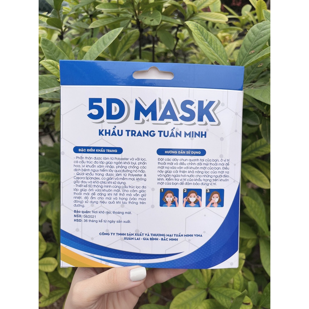 Khẩu trang y tế 5D MASK Hộp 10 chiếc - Hàng chính hãng