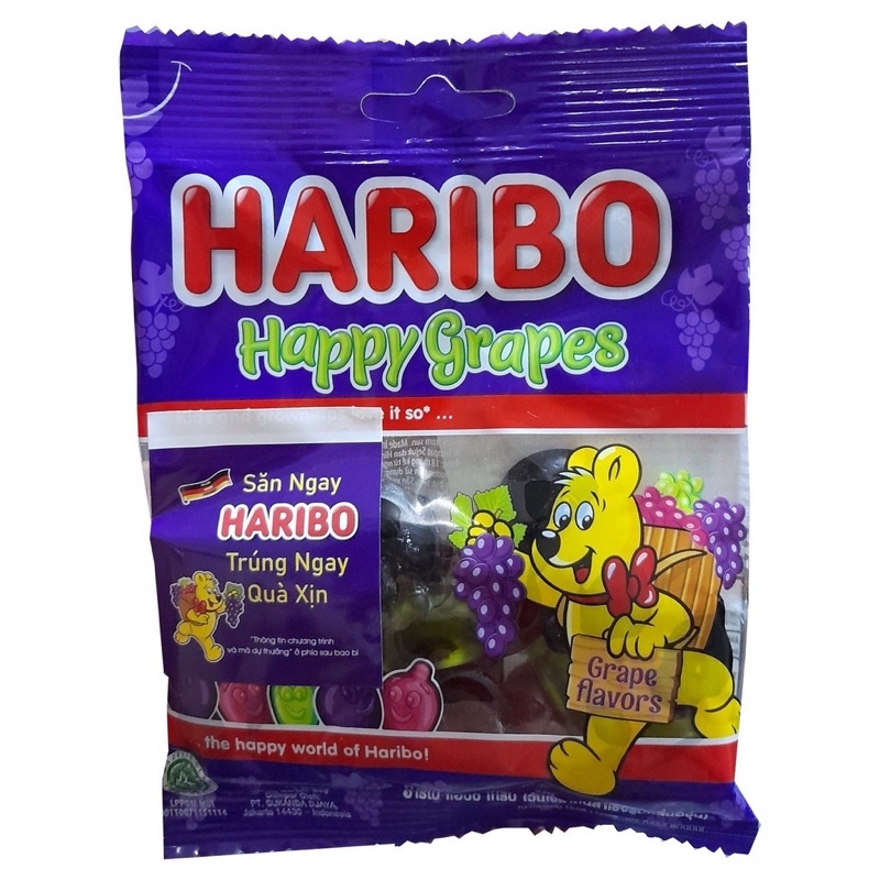 (Nhiều vị) Kẹo dẻo Haribo của Đức 80g