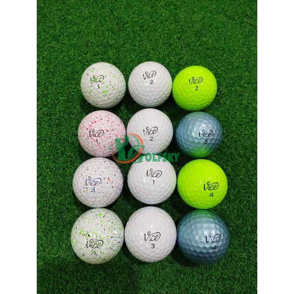 Bóng golf Vice Pro 3-4 lớp thương hiệu Mỹ chính hãng mới 90%, Bóng golf Vice Pro