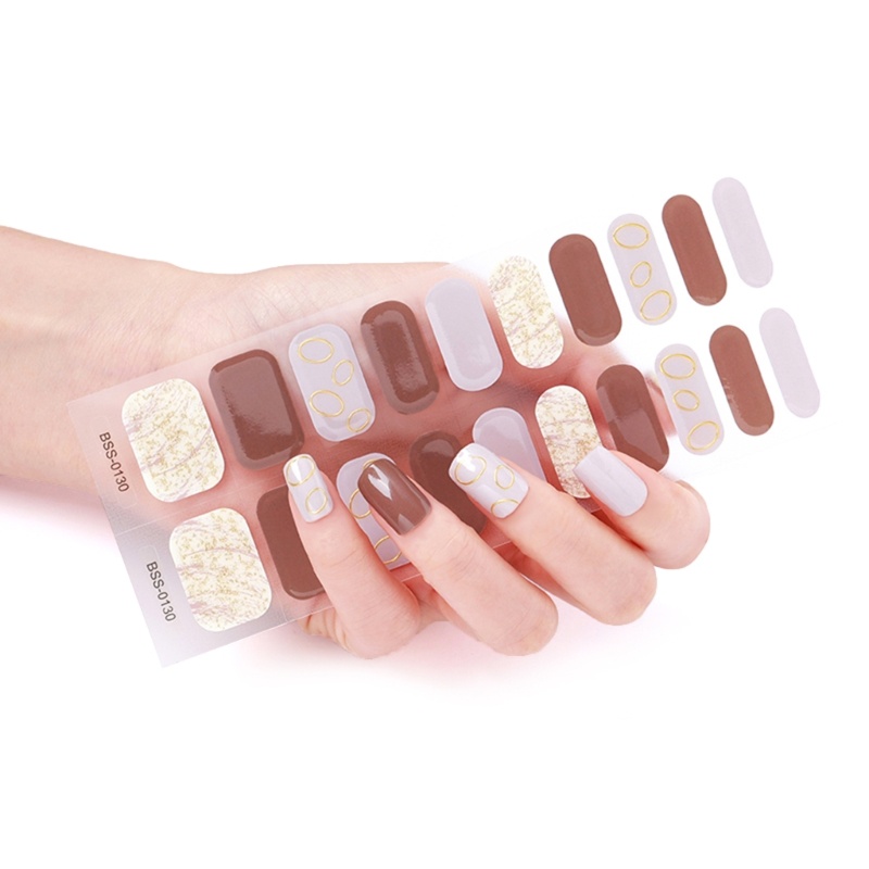 Set 20 Miếng Dán Móng Tay Nghệ Thuật Dành Cho Nữ