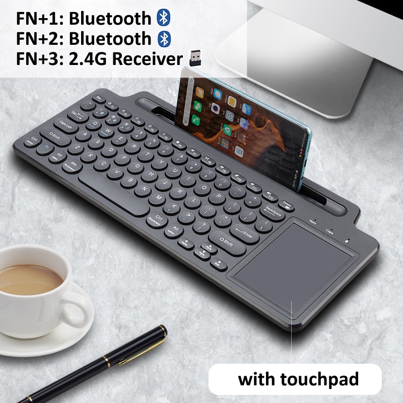 Bộ Bàn Phím Bluetooth Không Dây & Chuột Số Cảm Ứng Cho Android IDS Laptop Pad PC TV Box