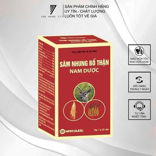 Sâm nhung bổ thận Nam Dược hôp 1 lọ 30 viên