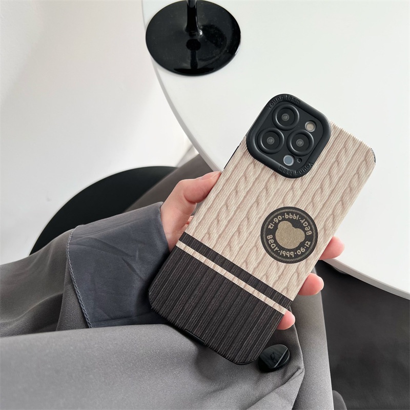 Ốp Điện Thoại Họa Tiết Gấu Đơn Giản Cho iPhone 14 13 12 11 Pro Max