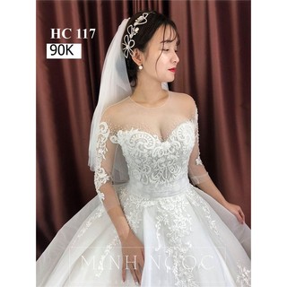 Hoa cài tóc đính đá pha lê siêu đẹp