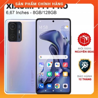  Điện thoại Xiaomi 11T Pro 5G  8GB 128GB  Hàng mới fullbox nguyên seal. bảo hành đầy đủ 1 năm 